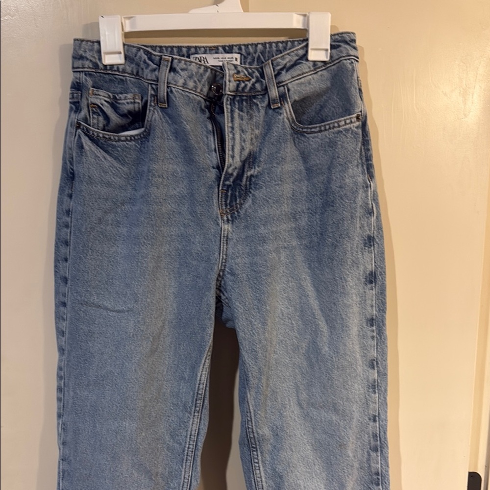Zara Light Blue Boyfriend Jeans